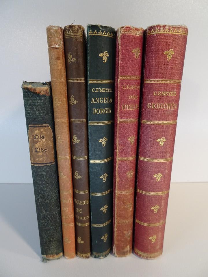 6 Antiek boeken Conrad Ferdinand Meyer 